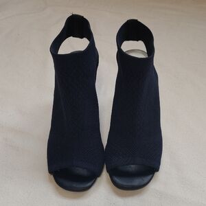 Impo Navy Women's Open-Toe Sling Back Heels